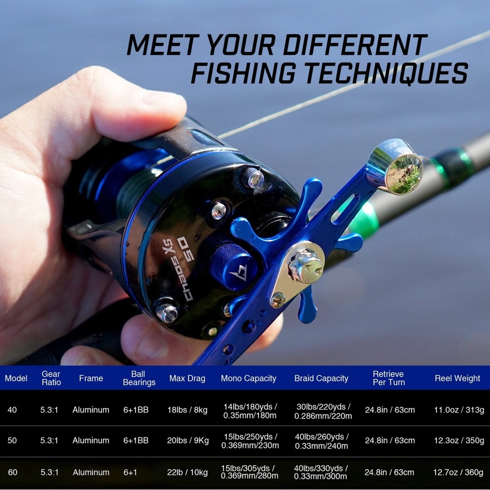 PISCIFUN® CHAOS XS ROUND REEL 50R - Picture 13 of 17